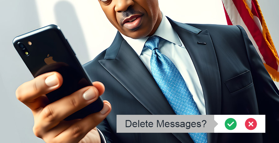 Eric Adams Deleting Text Messages